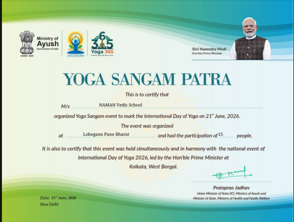 my yog training certificates